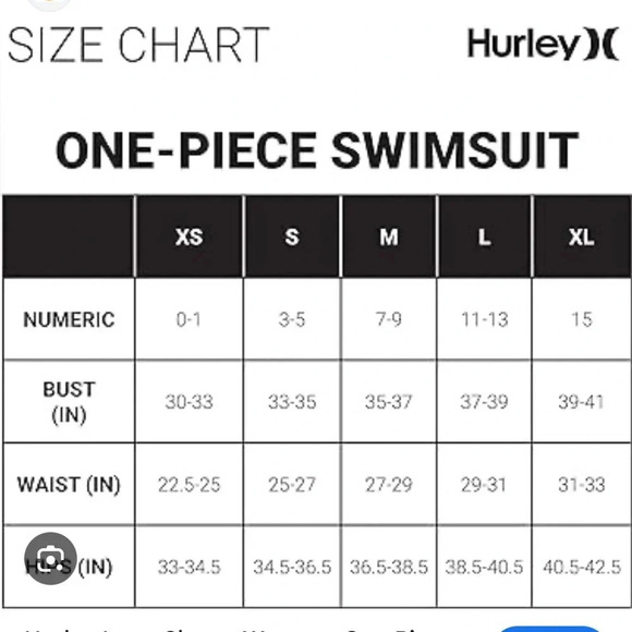 Hurley NWT One Piece UPF 50+ Protection Swimsuit Size Small Women Beach Resort - Picture 10 of 11
